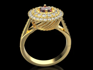 Cocktail ring 3D Print Model