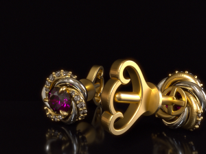 Earring Pusset 3Dプリントモデル