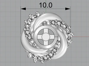 Earring Pusset 3D Print Model