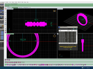 six stone diamond ring 3D 模型