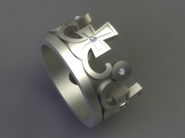 crown ring Model 3D .c4d .max .obj .3ds .fbx .stl .blend 