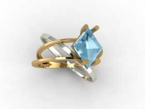 womans ring 3D 模型
