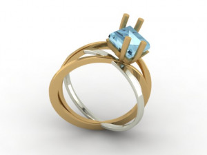 womans ring Modelo 3D