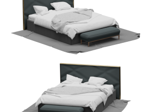 Double bed 3D Models