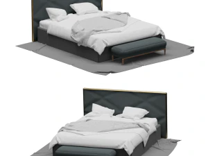 Dobel bed Model 3D