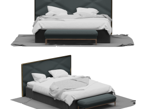 Double bed 3D Model