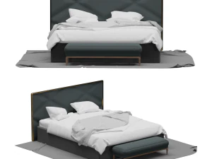 Double bed 3D Model