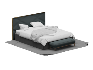 Double bed 3D Model