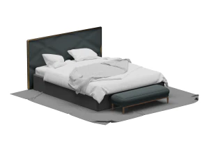 Double bed 3D Model