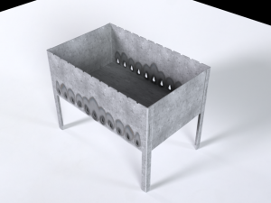 simple barbecue 3D Model