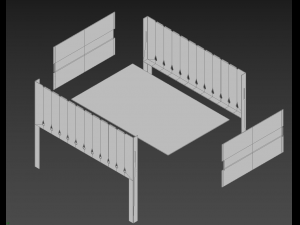 simple barbecue 3D मॉडल