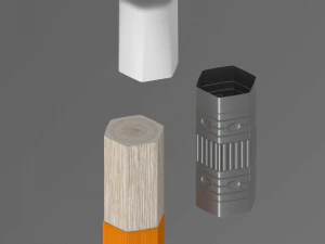 simple pencil 3D Model