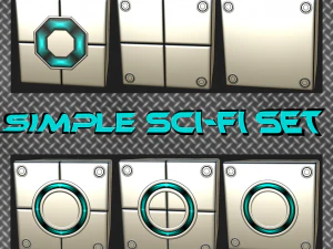 ensemble de science-fiction simple CG Textures