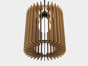ceiling light lamp 3d print and laser cut files model 1 3D Принт Модель