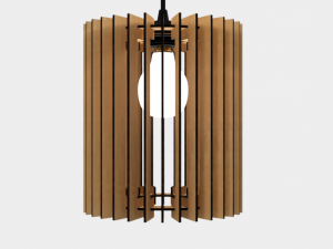 ceiling light lamp 3d print and laser cut files model 1 3D Принт Модель