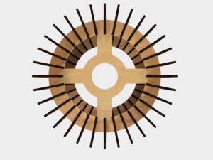 ceiling light lamp 3d print and laser cut files model 1 3D Принт Модель