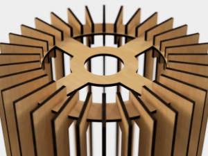 ceiling light lamp 3d print and laser cut files model 1 3D Принт Модель