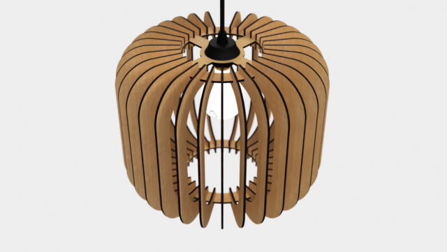 ceiling light lamp 3d print and laser cut files model 2 Modello di stampa 3D .c4d .max .obj .3ds .fbx .stl .blend 