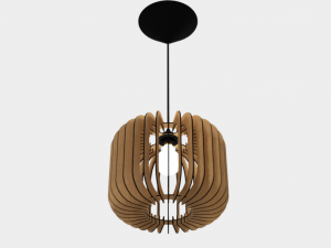 ceiling light lamp 3d print and laser cut files model 2 Modello di stampa 3D