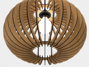 ceiling light lamp 3d print and laser cut files model 3 3D Принт Модель