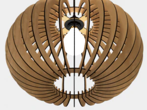 ceiling light lamp 3d print and laser cut files model 3 3D Print Model