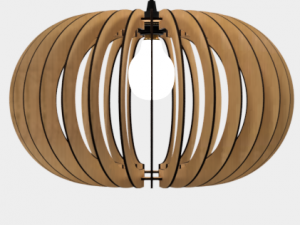 ceiling light lamp 3d print and laser cut files model 3 3D Принт Модель