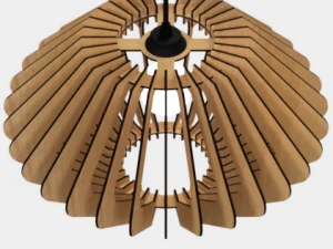 ceiling light lamp 3d print and laser cut files model 4 3D Print Model