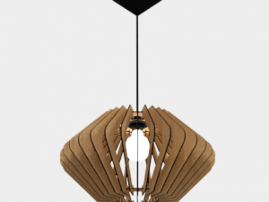 ceiling light lamp 3d print and laser cut files model 4 3D Baskı Modeli