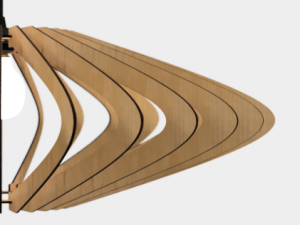 ceiling light lamp 3d print and laser cut files model 5 3Dプリントモデル