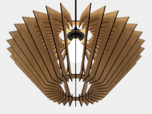 ceiling light lamp 3d print and laser cut files model 6 3D Print Model