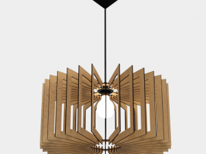 ceiling light lamp 3d print and laser cut files model 7 Modelo de Impressão 3D