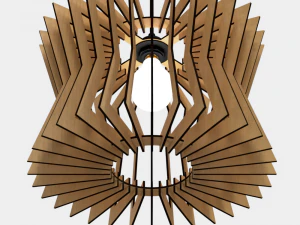 ceiling light lamp 3d print and laser cut files model 8 3D Print Model