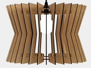ceiling light lamp 3d print and laser cut files model 8 3D Print Model