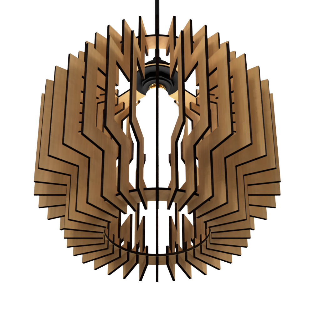 Ceiling Light Lamp 3d Print And Laser Cut Files Model 9 3D Принт.