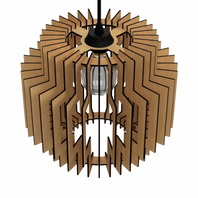 ceiling light lamp 3d print and laser cut files model 9 3D Baskı Modeli .c4d .max .obj .3ds .fbx .stl .blend 