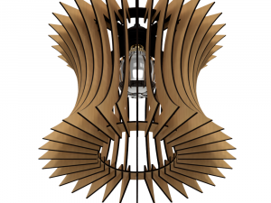 ceiling light lamp 3d print and laser cut files model 10 3D Принт Модель