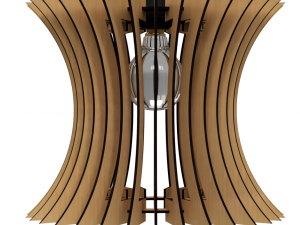 ceiling light lamp 3d print and laser cut files model 10 3D Принт Модель
