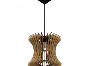 ceiling light lamp 3d print and laser cut files model 10 3D Принт Модель
