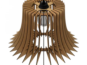 Потолочный светильник, лампа, 3D-печать и лазерная резка, модель 11 3D Принт Модель