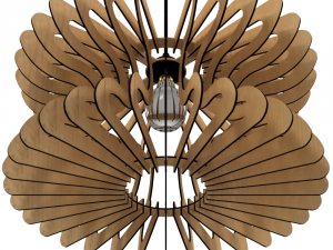 ceiling light lamp 3d print and laser cut files model 12 3Dプリントモデル