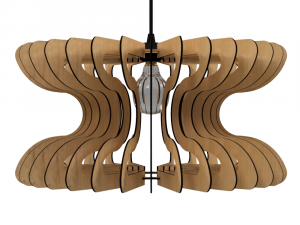 ceiling light lamp 3d print and laser cut files model 12 3Dプリントモデル