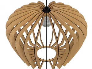 l&aacute;mpara de techo archivos impresos en 3d y cortados con l&aacute;ser modelo 14 Modelo de impresión 3D