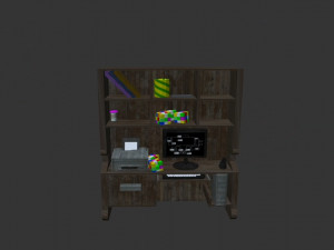 desk cabinet 3D Model