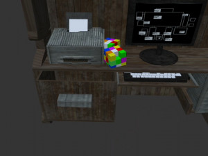 desk cabinet 3D Model