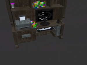 desk cabinet 3D Model