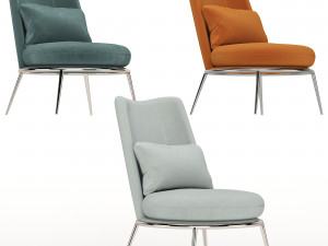 aurora armchair cantori Modelo 3D