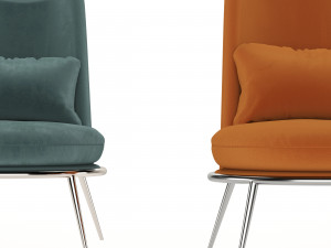 aurora armchair cantori 3D Model