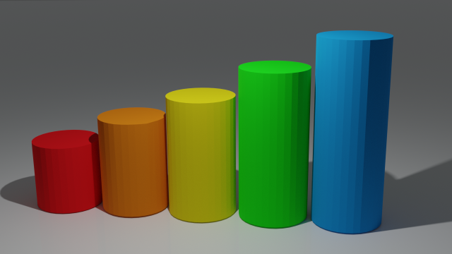 multicolored columns Modelo 3D .c4d .max .obj .3ds .fbx .stl .blend 