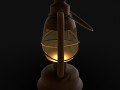lantern rigged low poly 3D Models