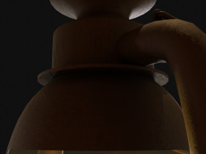 lantern rigged low poly 3D Model